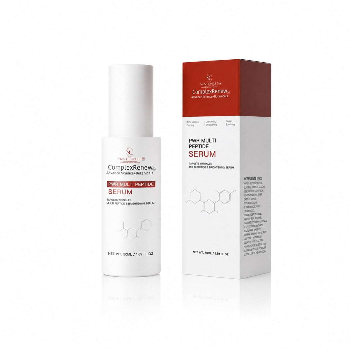 Anti Ageing Multi Peptide Serum | Hyperpigmentation, Dark Spots & Wrinkles | 50ml
